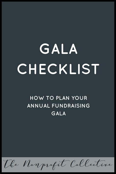 fundraising gala checklist|planning a fundraising gala checklist.